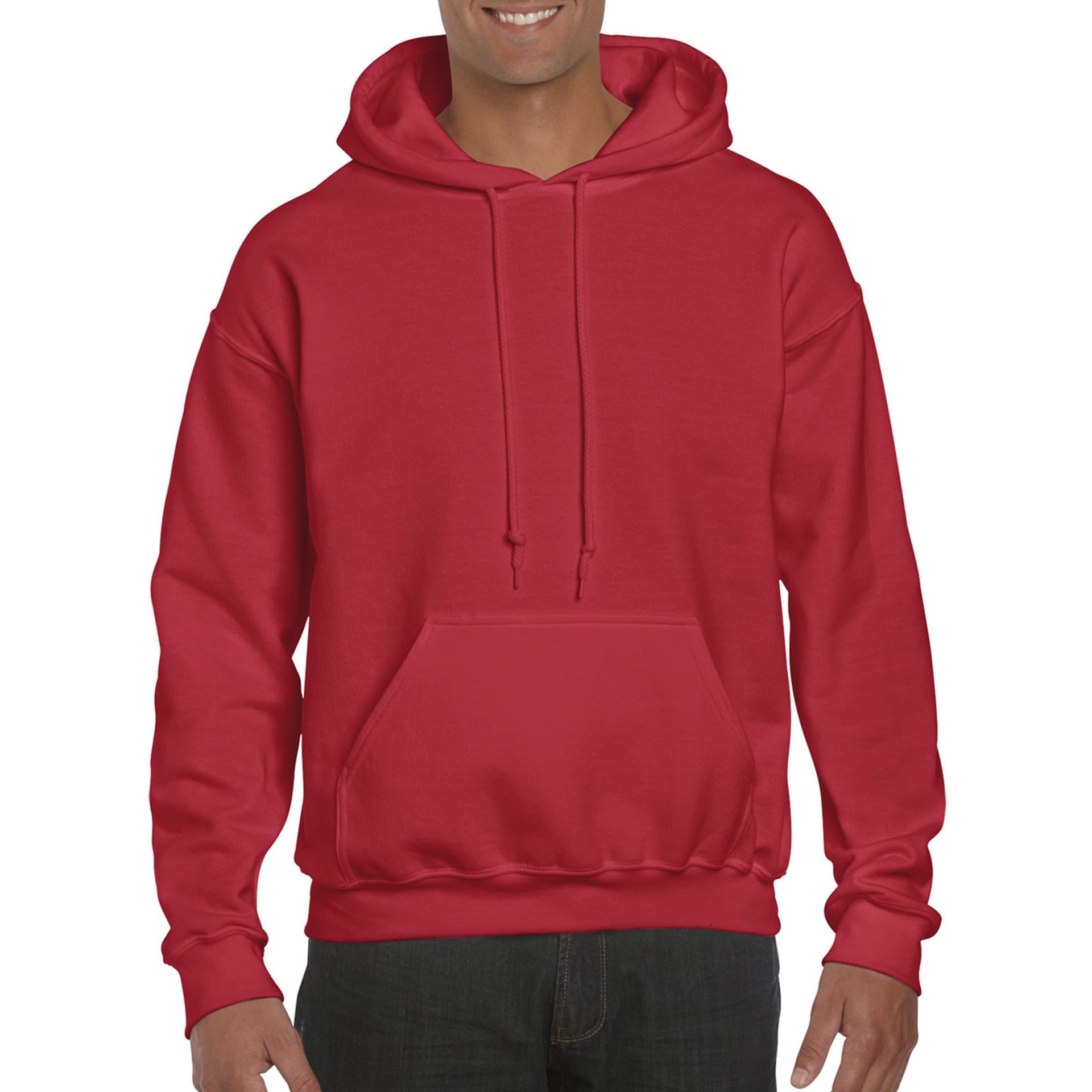 gildan hoodie red